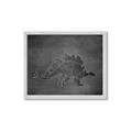 Picture of Geo Dino I Black  _GroupedProduct_Rectangle_Landscape_Mini_ _GroupedProduct_Rectangle_Landscape_Framed_Matted_