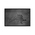 Picture of Geo Dino I Black  _GroupedProduct_Rectangle_Landscape_Mini_ _GroupedProduct_Rectangle_Landscape_Framed_Matted_