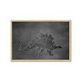 Picture of Geo Dino I Black  _GroupedProduct_Rectangle_Landscape_Mini_ _GroupedProduct_Rectangle_Landscape_Framed_Matted_