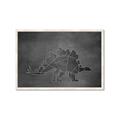 Picture of Geo Dino I Black  _GroupedProduct_Rectangle_Landscape_Mini_ _GroupedProduct_Rectangle_Landscape_Framed_Matted_