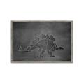 Picture of Geo Dino I Black  _GroupedProduct_Rectangle_Landscape_Mini_ _GroupedProduct_Rectangle_Landscape_Framed_Matted_