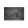 Picture of Geo Dino I Black  _GroupedProduct_Rectangle_Landscape_Mini_ _GroupedProduct_Rectangle_Landscape_Framed_Matted_