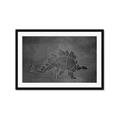 Picture of Geo Dino I Black  _GroupedProduct_Rectangle_Landscape_Mini_ _GroupedProduct_Rectangle_Landscape_Framed_Matted_