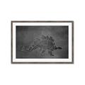 Picture of Geo Dino I Black  _GroupedProduct_Rectangle_Landscape_Mini_ _GroupedProduct_Rectangle_Landscape_Framed_Matted_