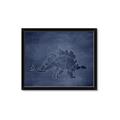 Picture of Geo Dino I  _GroupedProduct_Rectangle_Landscape_Mini_ _GroupedProduct_Rectangle_Landscape_Framed_Matted_