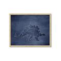 Picture of Geo Dino I  _GroupedProduct_Rectangle_Landscape_Mini_ _GroupedProduct_Rectangle_Landscape_Framed_Matted_