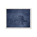 Picture of Geo Dino I  _GroupedProduct_Rectangle_Landscape_Mini_ _GroupedProduct_Rectangle_Landscape_Framed_Matted_