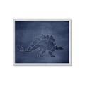 Picture of Geo Dino I  _GroupedProduct_Rectangle_Landscape_Mini_ _GroupedProduct_Rectangle_Landscape_Framed_Matted_
