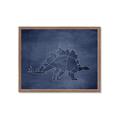 Picture of Geo Dino I  _GroupedProduct_Rectangle_Landscape_Mini_ _GroupedProduct_Rectangle_Landscape_Framed_Matted_