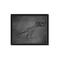 Picture of Geo Dino IV Black  _GroupedProduct_Rectangle_Landscape_Mini_ _GroupedProduct_Rectangle_Landscape_Framed_Matted_