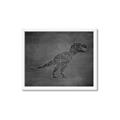 Picture of Geo Dino IV Black  _GroupedProduct_Rectangle_Landscape_Mini_ _GroupedProduct_Rectangle_Landscape_Framed_Matted_
