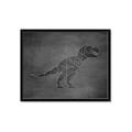 Picture of Geo Dino IV Black  _GroupedProduct_Rectangle_Landscape_Mini_ _GroupedProduct_Rectangle_Landscape_Framed_Matted_