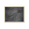 Picture of Geo Dino IV Black  _GroupedProduct_Rectangle_Landscape_Mini_ _GroupedProduct_Rectangle_Landscape_Framed_Matted_
