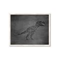 Picture of Geo Dino IV Black  _GroupedProduct_Rectangle_Landscape_Mini_ _GroupedProduct_Rectangle_Landscape_Framed_Matted_