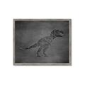 Picture of Geo Dino IV Black  _GroupedProduct_Rectangle_Landscape_Mini_ _GroupedProduct_Rectangle_Landscape_Framed_Matted_