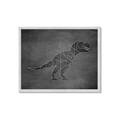 Picture of Geo Dino IV Black  _GroupedProduct_Rectangle_Landscape_Mini_ _GroupedProduct_Rectangle_Landscape_Framed_Matted_