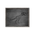 Picture of Geo Dino IV Black  _GroupedProduct_Rectangle_Landscape_Mini_ _GroupedProduct_Rectangle_Landscape_Framed_Matted_