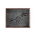 Picture of Geo Dino IV Black  _GroupedProduct_Rectangle_Landscape_Mini_ _GroupedProduct_Rectangle_Landscape_Framed_Matted_