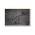 Picture of Geo Dino IV Black  _GroupedProduct_Rectangle_Landscape_Mini_ _GroupedProduct_Rectangle_Landscape_Framed_Matted_