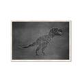 Picture of Geo Dino IV Black  _GroupedProduct_Rectangle_Landscape_Mini_ _GroupedProduct_Rectangle_Landscape_Framed_Matted_