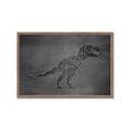Picture of Geo Dino IV Black  _GroupedProduct_Rectangle_Landscape_Mini_ _GroupedProduct_Rectangle_Landscape_Framed_Matted_