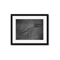 Picture of Geo Dino IV Black  _GroupedProduct_Rectangle_Landscape_Mini_ _GroupedProduct_Rectangle_Landscape_Framed_Matted_