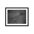 Picture of Geo Dino IV Black  _GroupedProduct_Rectangle_Landscape_Mini_ _GroupedProduct_Rectangle_Landscape_Framed_Matted_
