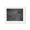 Picture of Geo Dino IV Black  _GroupedProduct_Rectangle_Landscape_Mini_ _GroupedProduct_Rectangle_Landscape_Framed_Matted_