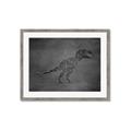Picture of Geo Dino IV Black  _GroupedProduct_Rectangle_Landscape_Mini_ _GroupedProduct_Rectangle_Landscape_Framed_Matted_