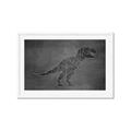 Picture of Geo Dino IV Black  _GroupedProduct_Rectangle_Landscape_Mini_ _GroupedProduct_Rectangle_Landscape_Framed_Matted_