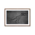 Picture of Geo Dino IV Black  _GroupedProduct_Rectangle_Landscape_Mini_ _GroupedProduct_Rectangle_Landscape_Framed_Matted_