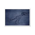 Picture of Geo Dino IV     _GroupedProduct_Rectangle_Landscape_Mini_ _GroupedProduct_Rectangle_Landscape_Framed_Matted_