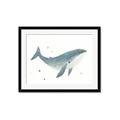Picture of Blue Whale _GroupedProduct_Rectangle_Landscape_Mini_ _GroupedProduct_Rectangle_Landscape_Framed_Matted_
