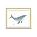Picture of Blue Whale _GroupedProduct_Rectangle_Landscape_Mini_ _GroupedProduct_Rectangle_Landscape_Framed_Matted_