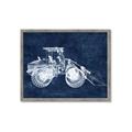 Picture of Tractor Navy I  _GroupedProduct_Rectangle_Landscape_Mini_ _GroupedProduct_Rectangle_Landscape_Framed_Matted_