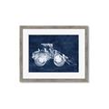 Picture of Tractor Navy I  _GroupedProduct_Rectangle_Landscape_Mini_ _GroupedProduct_Rectangle_Landscape_Framed_Matted_