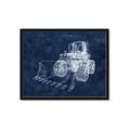 Picture of Tractor Navy II  _GroupedProduct_Rectangle_Landscape_Mini_ _GroupedProduct_Rectangle_Landscape_Framed_Matted_