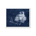 Picture of Tractor Navy II  _GroupedProduct_Rectangle_Landscape_Mini_ _GroupedProduct_Rectangle_Landscape_Framed_Matted_