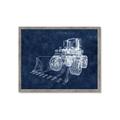 Picture of Tractor Navy II  _GroupedProduct_Rectangle_Landscape_Mini_ _GroupedProduct_Rectangle_Landscape_Framed_Matted_