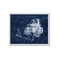 Picture of Tractor Navy II  _GroupedProduct_Rectangle_Landscape_Mini_ _GroupedProduct_Rectangle_Landscape_Framed_Matted_
