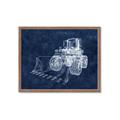 Picture of Tractor Navy II  _GroupedProduct_Rectangle_Landscape_Mini_ _GroupedProduct_Rectangle_Landscape_Framed_Matted_