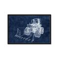 Picture of Tractor Navy II  _GroupedProduct_Rectangle_Landscape_Mini_ _GroupedProduct_Rectangle_Landscape_Framed_Matted_