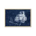 Picture of Tractor Navy II  _GroupedProduct_Rectangle_Landscape_Mini_ _GroupedProduct_Rectangle_Landscape_Framed_Matted_