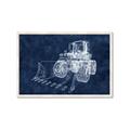 Picture of Tractor Navy II  _GroupedProduct_Rectangle_Landscape_Mini_ _GroupedProduct_Rectangle_Landscape_Framed_Matted_