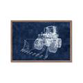 Picture of Tractor Navy II  _GroupedProduct_Rectangle_Landscape_Mini_ _GroupedProduct_Rectangle_Landscape_Framed_Matted_
