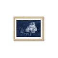 Picture of Tractor Navy II  _GroupedProduct_Rectangle_Landscape_Mini_ _GroupedProduct_Rectangle_Landscape_Framed_Matted_