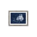 Picture of Tractor Navy II  _GroupedProduct_Rectangle_Landscape_Mini_ _GroupedProduct_Rectangle_Landscape_Framed_Matted_