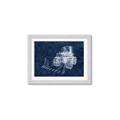 Picture of Tractor Navy II  _GroupedProduct_Rectangle_Landscape_Mini_ _GroupedProduct_Rectangle_Landscape_Framed_Matted_