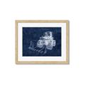 Picture of Tractor Navy II  _GroupedProduct_Rectangle_Landscape_Mini_ _GroupedProduct_Rectangle_Landscape_Framed_Matted_