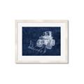 Picture of Tractor Navy II  _GroupedProduct_Rectangle_Landscape_Mini_ _GroupedProduct_Rectangle_Landscape_Framed_Matted_